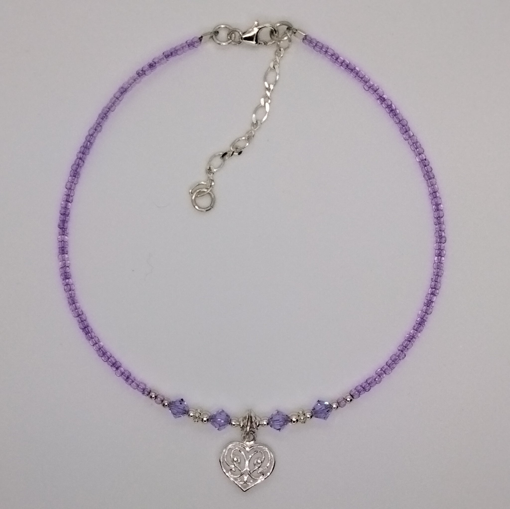 Lilac with Filigree Heart